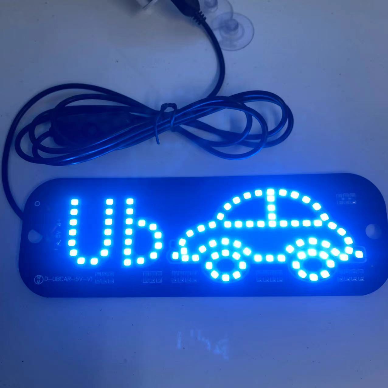 Taxi Sign Light LED USB Car Sign Window Decor Windshield Lamp