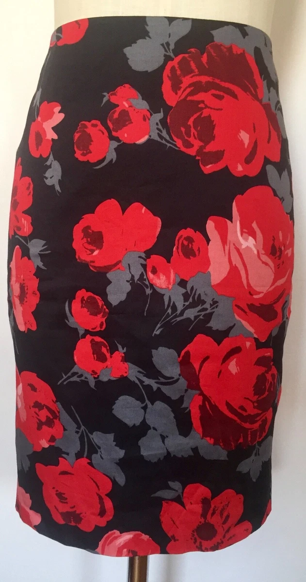 Jupe Crayon Laura Ashley – Lin Beige Floral – UK 10 (W27) – Occasion TB