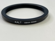 KALT 58mm-52mm Black Lens Ring Threaded