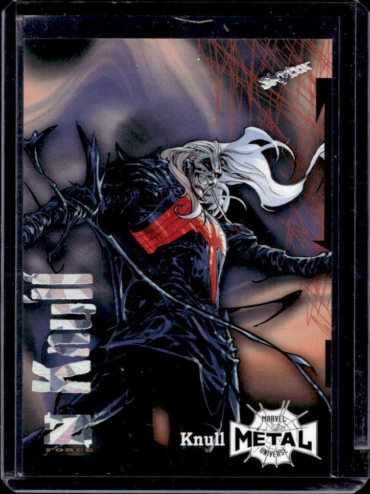 2021 Skybox Marvel Metal Universe Spider-Man Knull Z-Force Amazing Rave #/62
