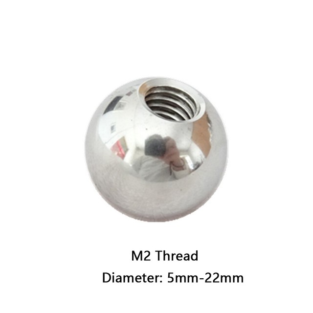5mm 6mm 7mm 8mm-20mm Stainless Steel Ball With M2 Threaded Bearings Rod End 5mm 6mm 7mm 8mm-20mm Stainless Steel Ball With M2 Threaded Bearings Rod End