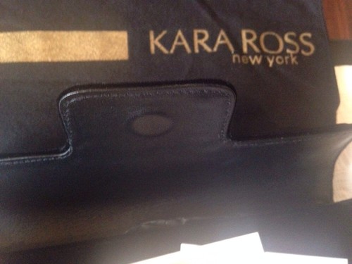 Kara Ross Designer VelvetClutch Bag With Black Onyx Stone Detail -New In Dustbag - Picture 3 of 6