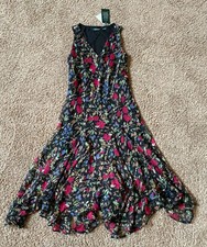 LAUREN Ralph Lauren Women's FLORAL SLEEVELESS SUMMER DRESS Light 6P OR 10P 120$