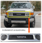 <!--F#f_0-->Genuine OEM Toyota Front Radiator Grille 2007-2014 FJ Cruiser SILVER GRILL<!--F/-->