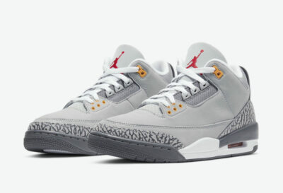Men's Brand New Air Jordan Retro 3 'Cool Grey' Athletic Sneakers
