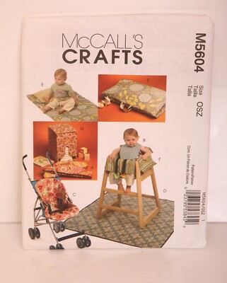 Neu McCall's Crafts Baby Schnittmuster 7 Projekte Dekor Kinderzimmer M5604 - ungeschnitten