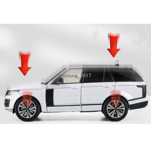Land Rover Range Rover escala 1/32 coche de juguete modelo diecast coche niños regalos blanco - Imagen 4 de 15