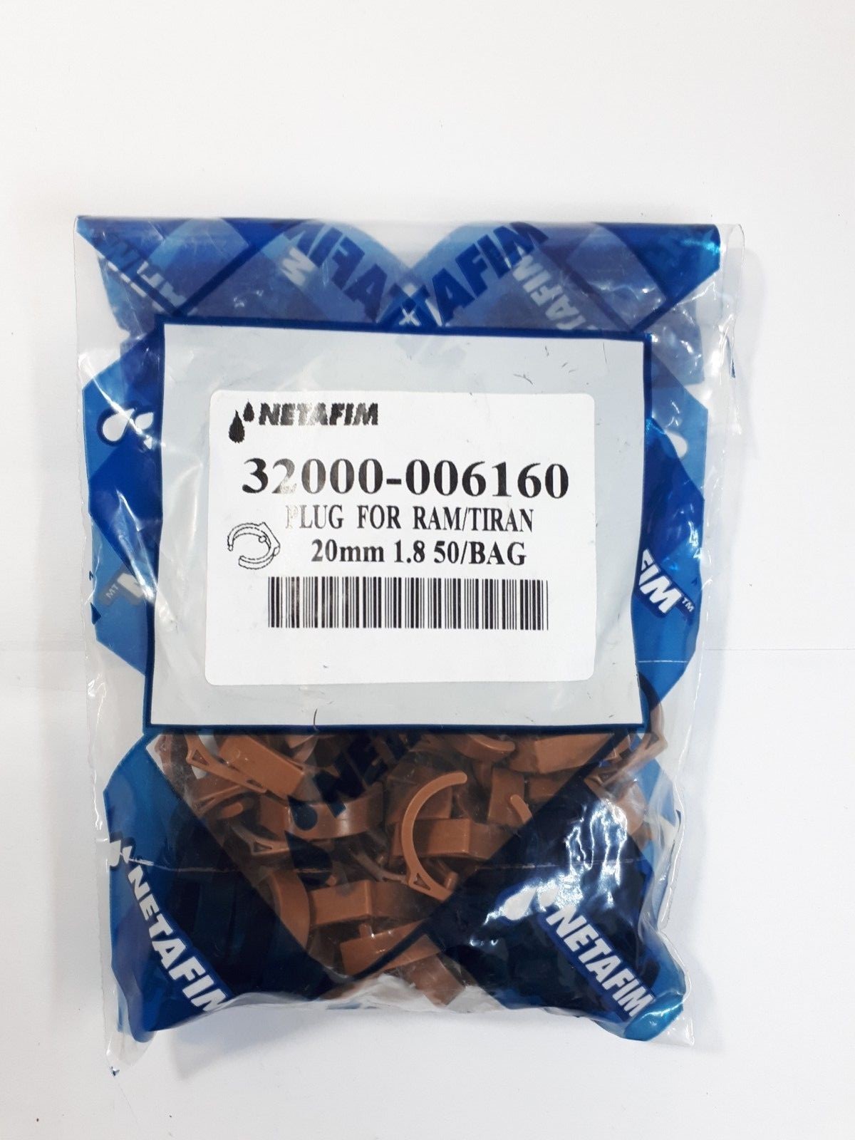 Netafim Dripper Drip Irrigation Poly Tubing Hose Hole Goof Plug Ring