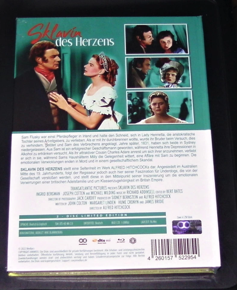 SKLAVIN DES HERZENS UNCUT LIMITIERTES NUMMERIERTES MEDIABOOK COVER A BLU RAY NEU - Bild 2 von 4