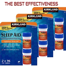 Kirkland Signature Sleep Aid Doxylamine Succinate Sleep Aid 25 Mg 96-384 tablets