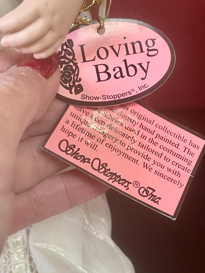 RARO HALLAZGO PELO ROJO 16" Show Stoppers Porcelana Muñeca de Bautizo "Loving Baby" Foto 4 de 4