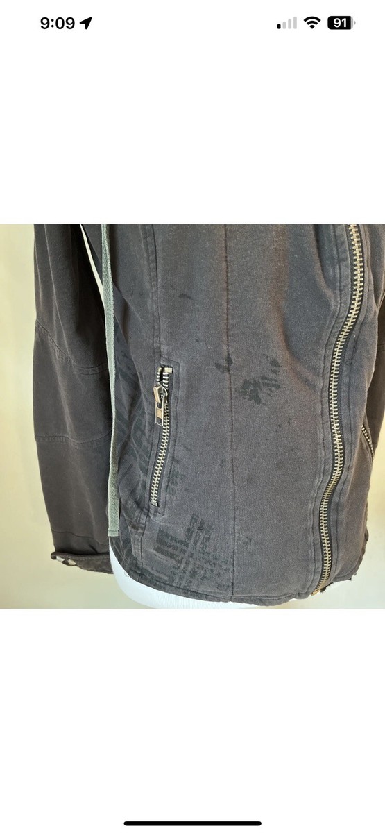 Vintage Lip Service Jacket Size M Studded Zipper 90s Y2K Black