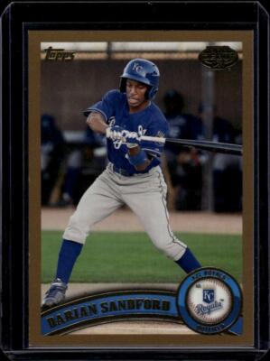 2011 Topps Pro Debut Gold #30 Darian Sandford 26/50 AZL Royals Baseball ID:44229