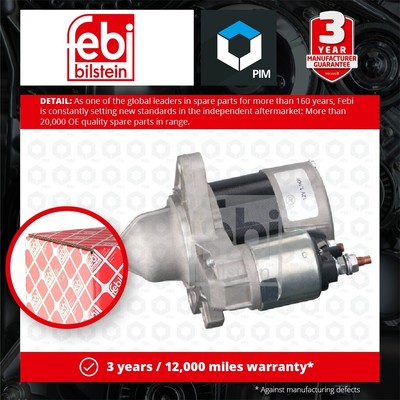 Starter Motor fits CITROEN C1 Mk1 1.0 05 to 14 CFB(1KR) 5802EZ Febi Quality New