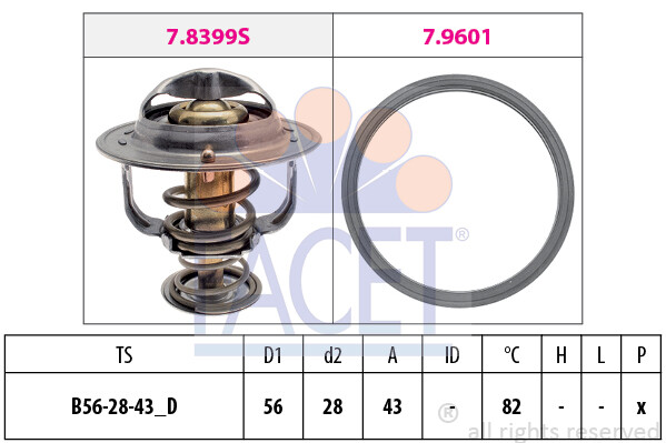Facet Thermostat FüR Mitsubishi Asx,Carisma,Colt IV V Vi,Galant V Vi,Grandis,L-image