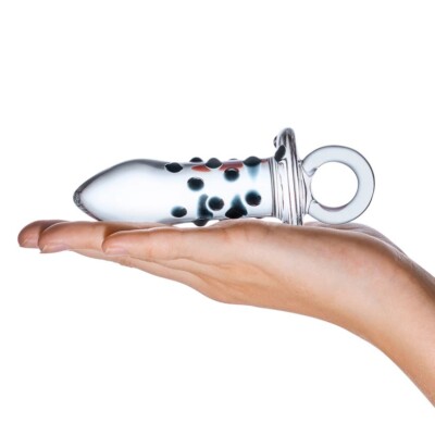 pacifier anal plug Pacifier Glass Nubbed Anal Butt Plug Beginner Anal Sex Trainer Toy