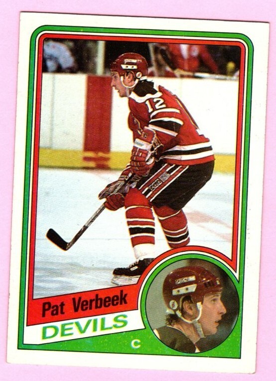 1984-85 Topps Pat Verbeek #90 New Jersey Devils