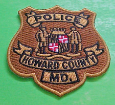 HOWARD COUNTY  MARYLAND  SMALL HAT  VINTAGE OBSOLETE  2 3/4"  POLICE PATCH