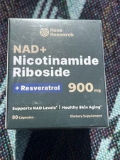 Reus Research NAD+ Supplement Liposomal Nicotinamide Riboside 900 mg 80 Caps
