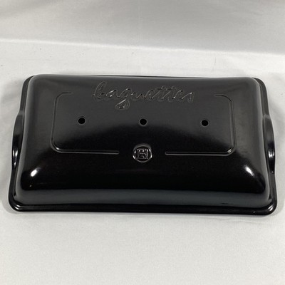 Emile Henry French Baguette Bread Baker Charcoal Ceramic Replacement Lid Only
