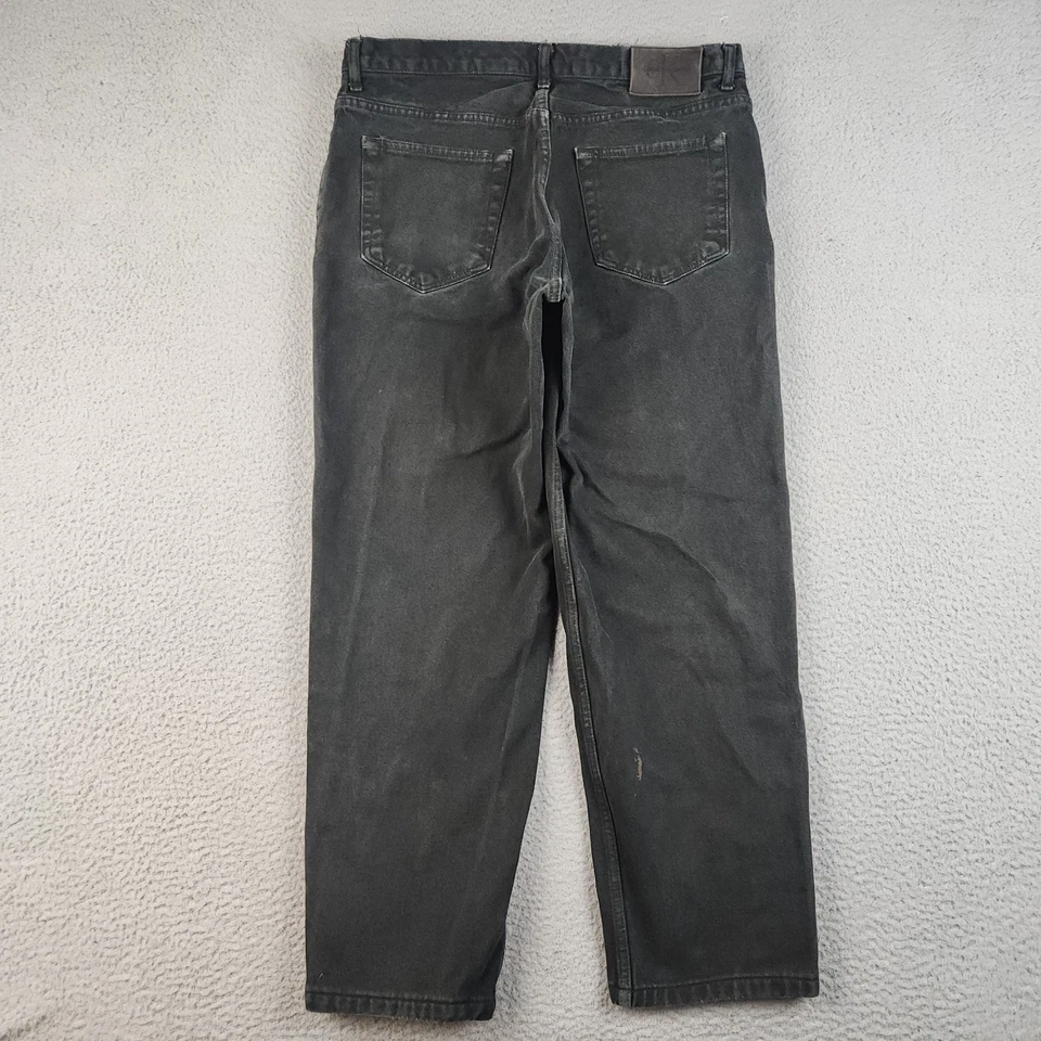 VTG GAP Jeans Men's 34x30 Black Relaxed Y2K FADED Straight Tapered Cotton Denim - Image 2 of 4
