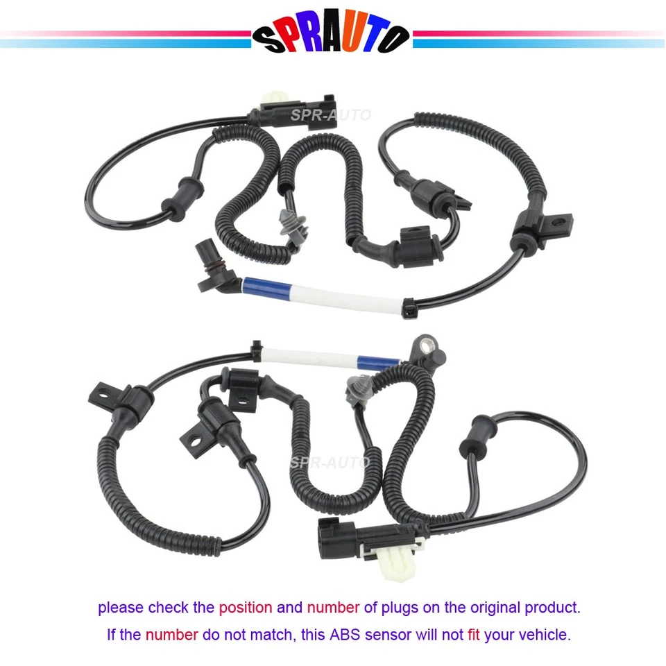 2 ABS Wheel Speed Sensor Front LHRH For Ford F-250 350 Super Duty 13-16 BRAB365 - Image 4 of 4