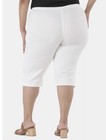 Just My Size Women’s White Pull On Capri Pant W/Bling Tab Hem Size 0X NWT — photo 5