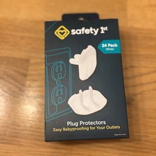 Safety 1st Plug Protectors White 24 Pack Babyproofing Electrical Outlet Covers
