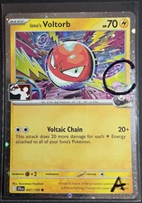1 Swirl 🌀 Iono's Voltorb 047/159 (Cosmos Holo)  JTG Play! Prize Pack Pokémon A