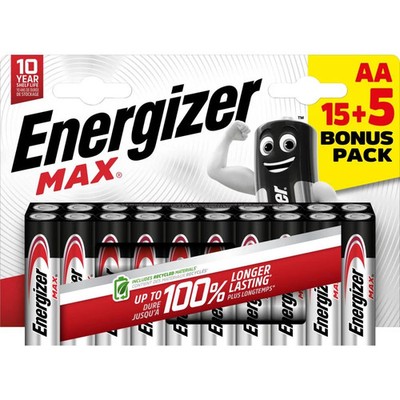 Energizer Max Mignon 15+5 Stück Batterien