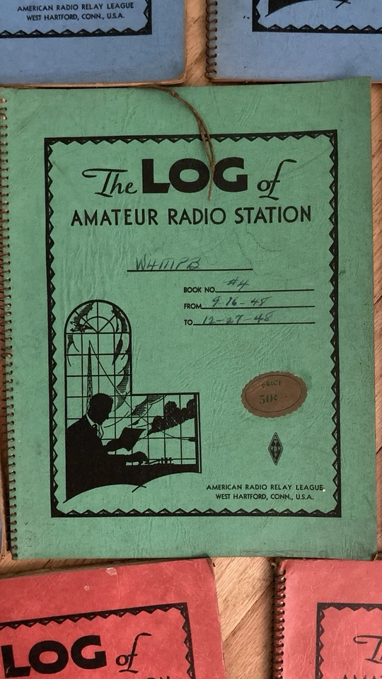 Set of 7 Vintage The Log of Amateur Radio Station 1947-1949 W4MPB - Image 3 of 4