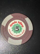 $5 Dorado Hilton Puerto Rico Casino Chip Vintage