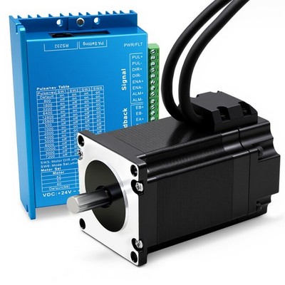Nema23 Closed Loop Servo Stepper Motor 3Nm 428oz.in Hybrid Servo Driver CNC Kit