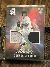 CONNOR SEABOLD 2022 PANINI CAPSTONE ROOKIE BOSTON RED SOX DUAL JERSEY PATCH RC!!