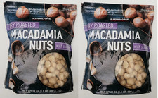 Kirkland Signature Dry Roasted Macadamia Nuts Sea Salt 2 x 24oz Bags BB 04/26