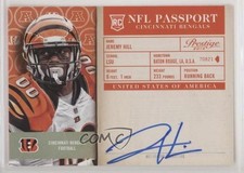 2014 Panini Prestige NFL Passport Signatures Jeremy Hill #14 Auto u6m
