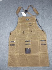RRL Double RL Waxed Canvas Work Apron Leather Trim Brass Rivet Workshop Apron