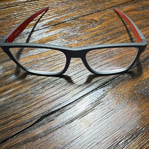 Oakley OX8164-0455 Rectangular Full Rim Metal Eyeglass Frames Black 56-17