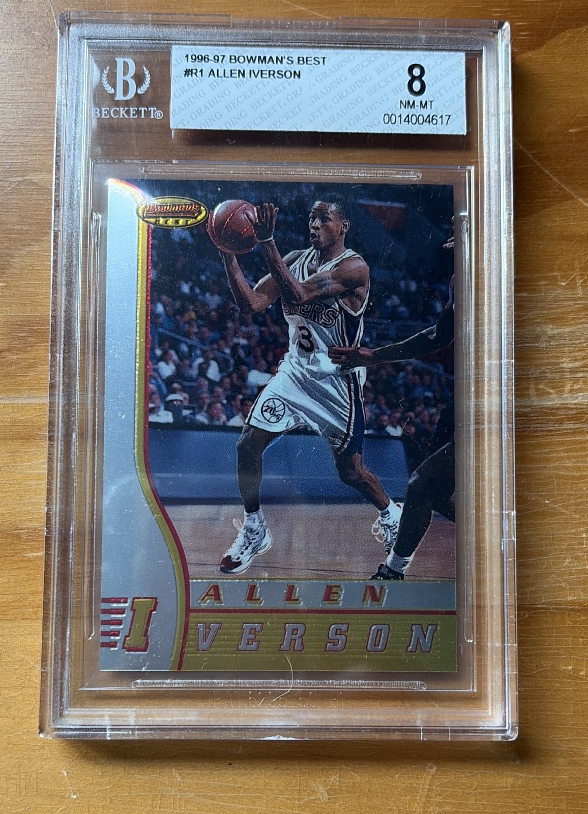 1996-97 Bowman's Best - Rookies Allen Iverson #R1 (RC)