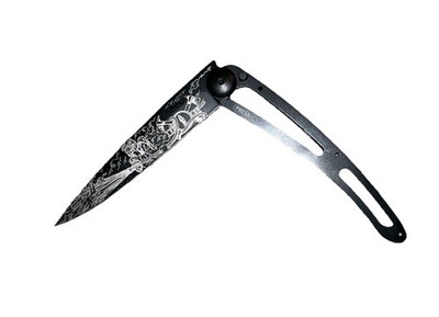 Deejo Knife Naked Fire Fighter 37G Ultra Light Z40C13 StainlessSteel Open Box