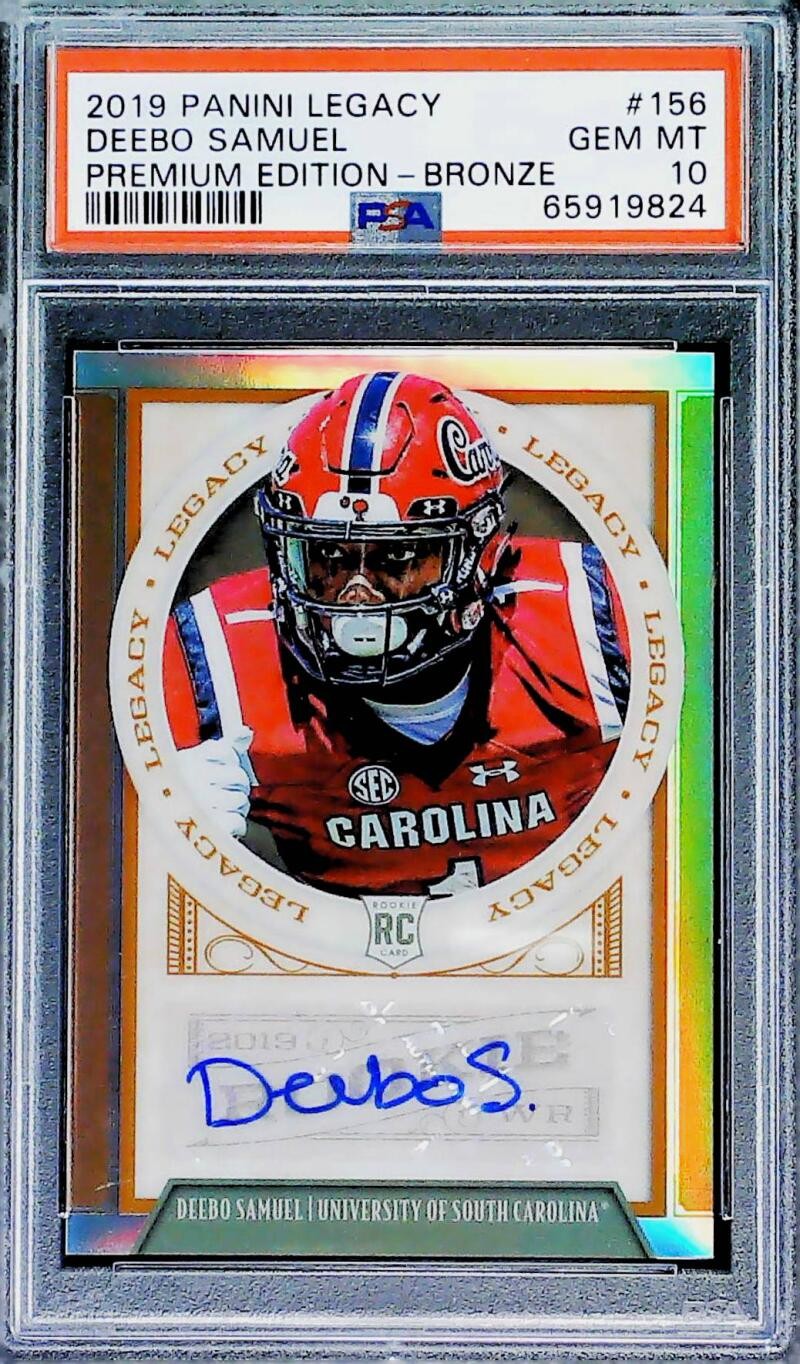 2019 Panini Legacy Premium Edition Bronze 156 Deebo Samuel Rookie PSA 10