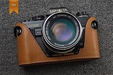 Handmade Protective Cover Leather Half Case for Minolta X700 X300 XD Camera