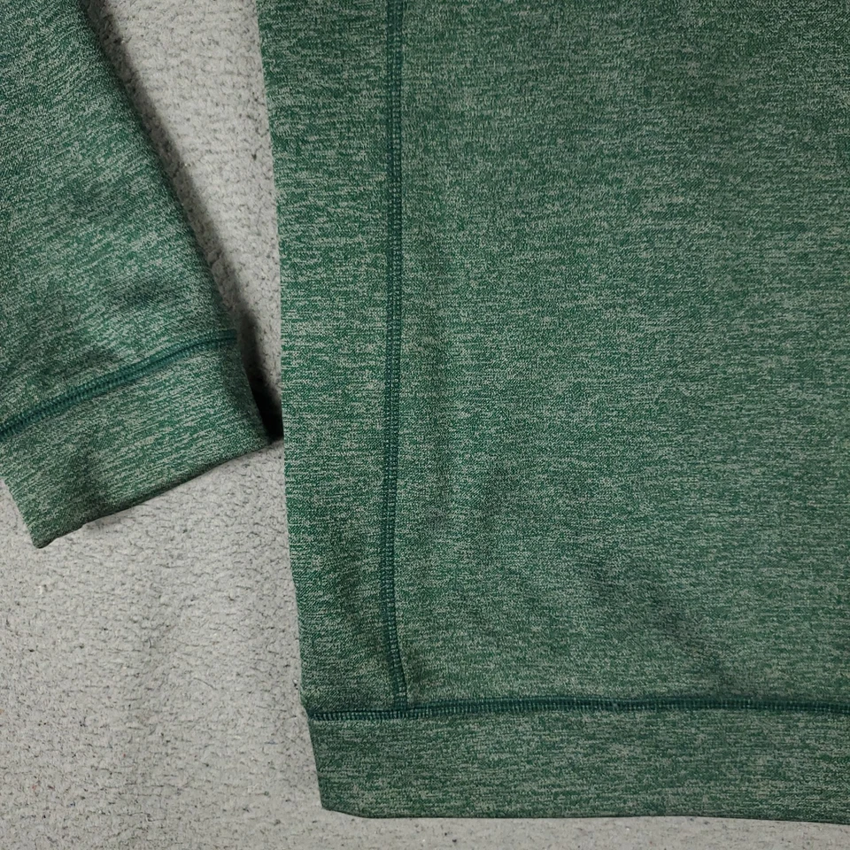 Adidas Miami Hurricanes Suéter Para Hombres XL Verde 1/4 Cremallera Pullover Sudadera UM Foto 3 de 4