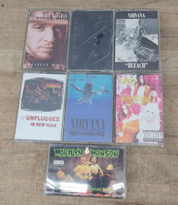 Lot of 7 90's Metal/Grunge Cassettes (Nirvana/Metallica/Hole/etc...)