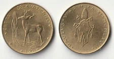 1973 Vatican 20 lire coin