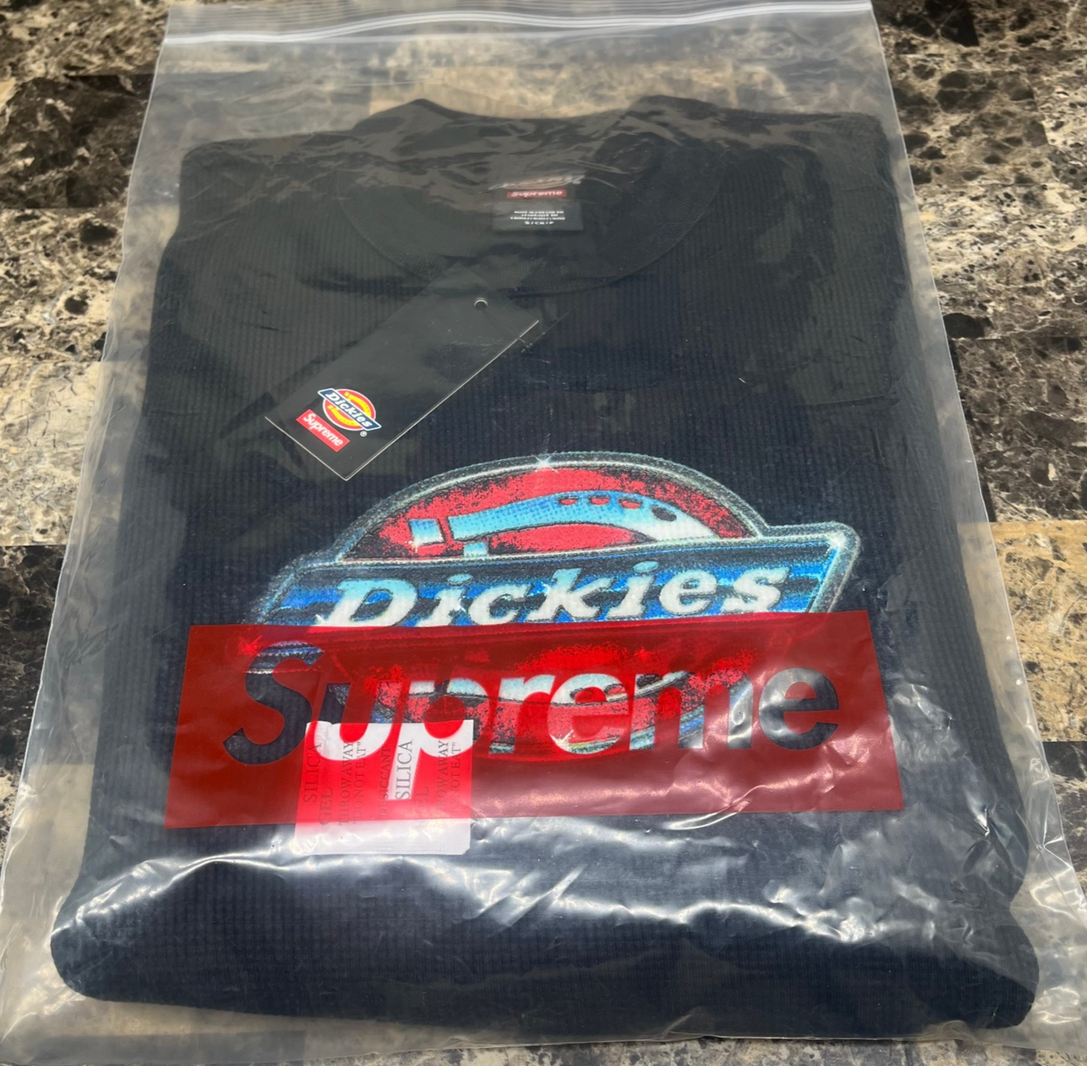 Supreme x Dickies Thermal Long Sleeve Black Men's Size Small FW25