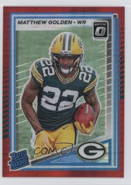 2025 Panini Donruss Optic Rated Rookie Red Hyper Prizm Matthew Golden #205 0u27