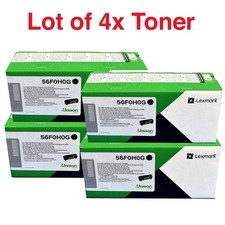 Lexmark 56F0H0G 15K Black Toner Ms321 Ms421 Ms521 Ms621 Ms622 Mx421 Mx521 4 Pak