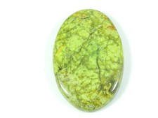 Cabochon en forme ovale opale verte naturelle 27 x 43 x 05 mm pierre précieus...