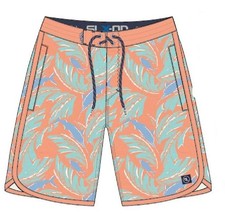 Salt Life Boardshort Orange Adult Size 34 Live Salty SALTLIFE NWT Aqua trunks